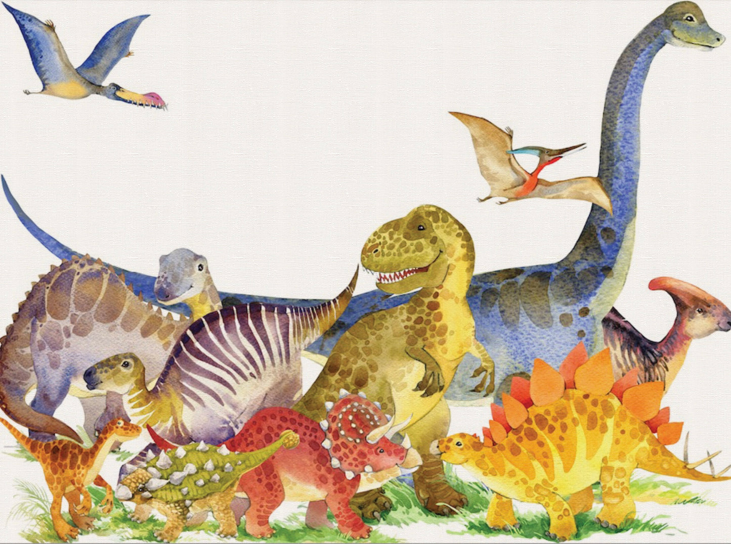 Dino Watercolor