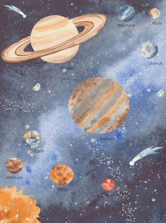 Solar System Acuarela