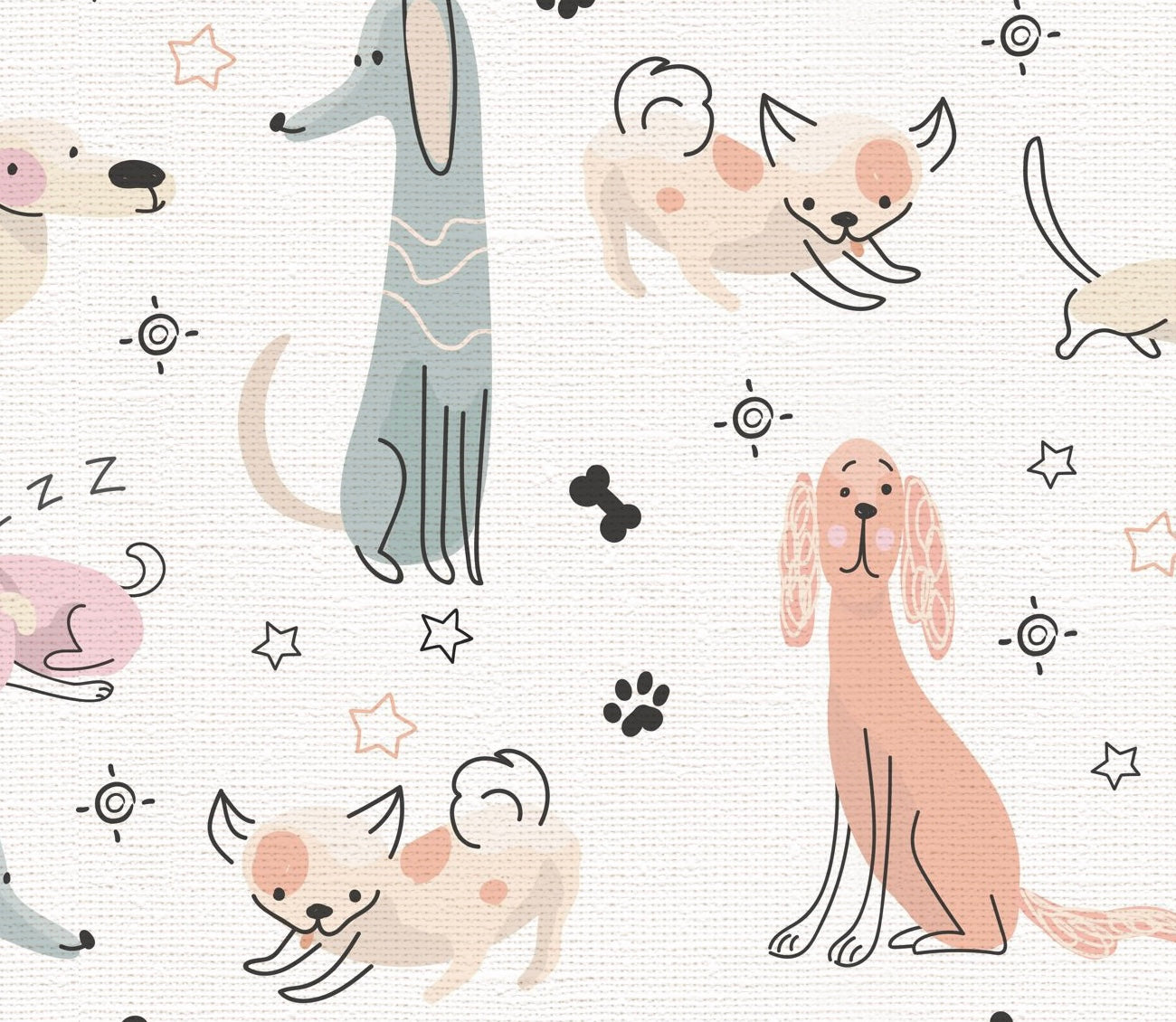 Pastel Dogs