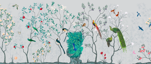Chinoiserie Pavo Real