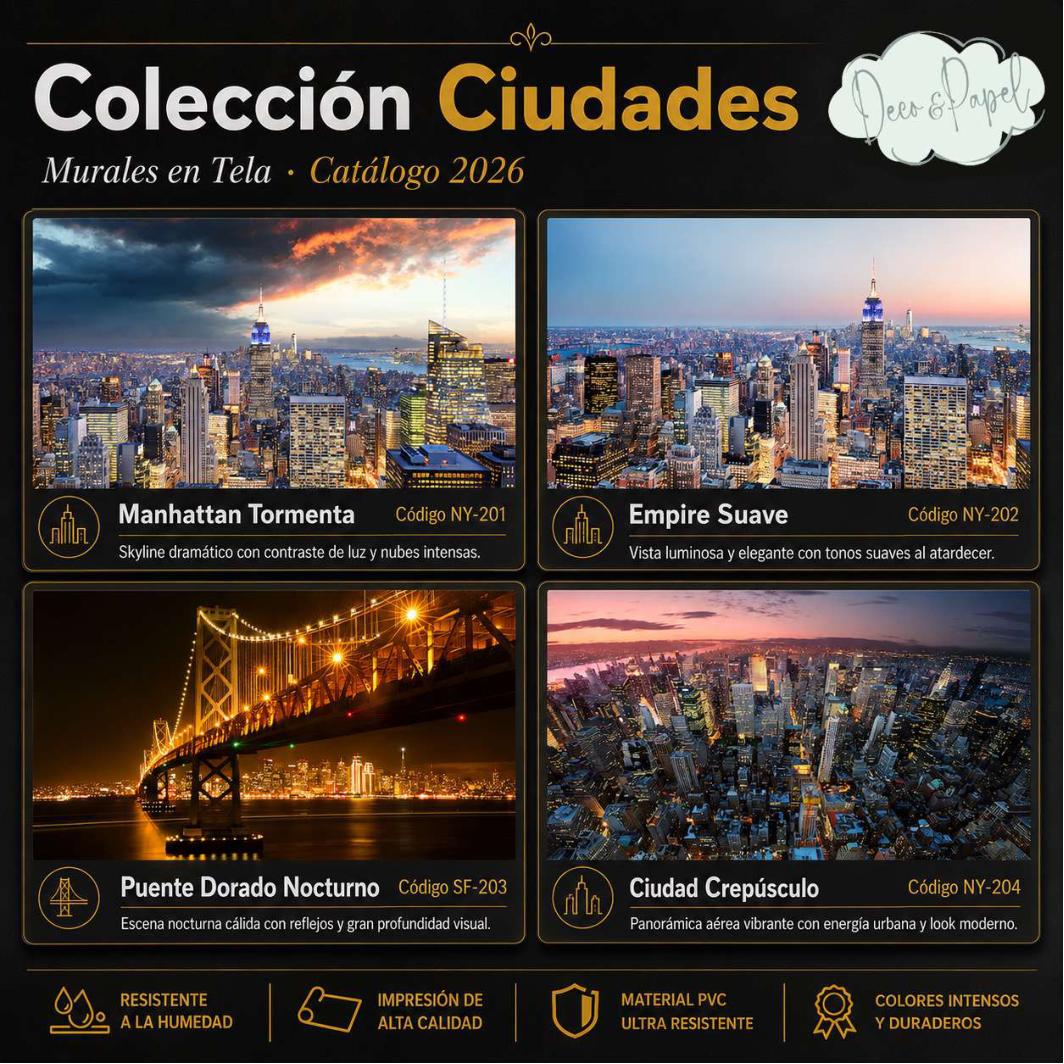 Mural en Tela PVC – Colección Ciudades