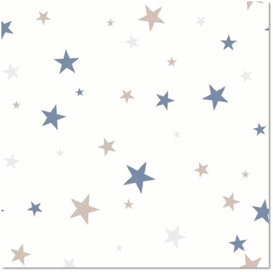 Blue & Beige Stars