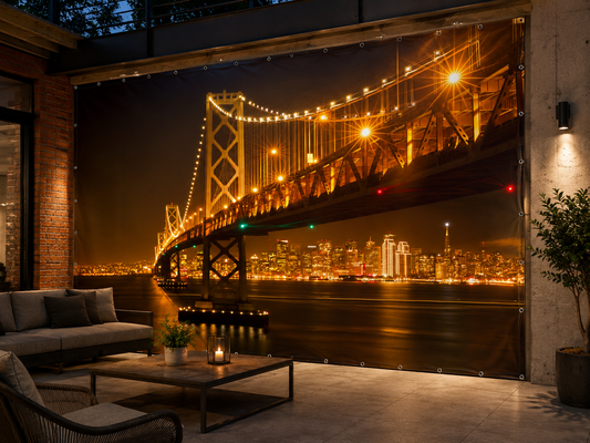 Puente Dorado Nocturno