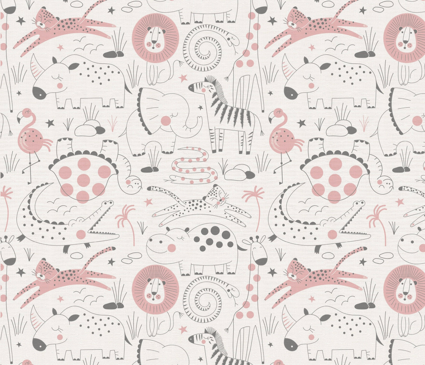 Pink Grey Animals
