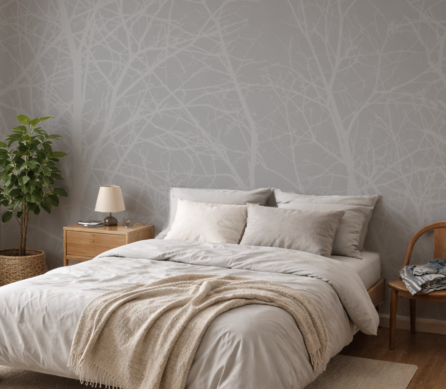 Silueta Arbol Gris