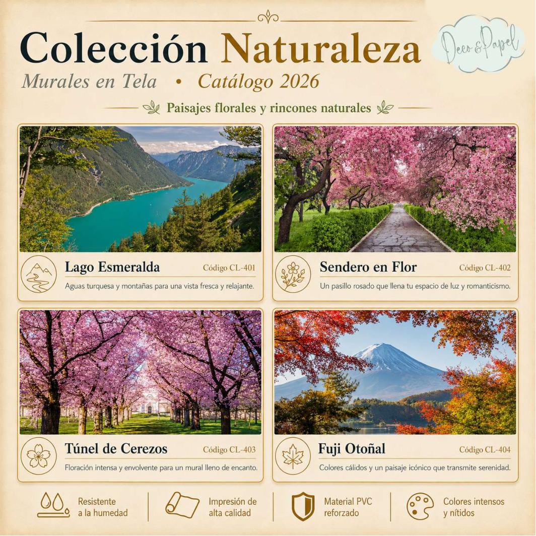 Mural en Tela PVC – Colección Naturaleza