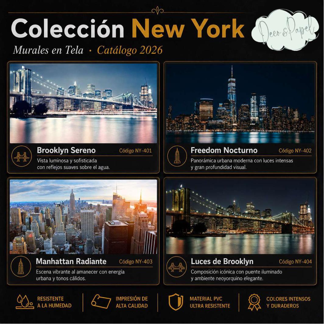 Mural en Tela PVC – Colección New York