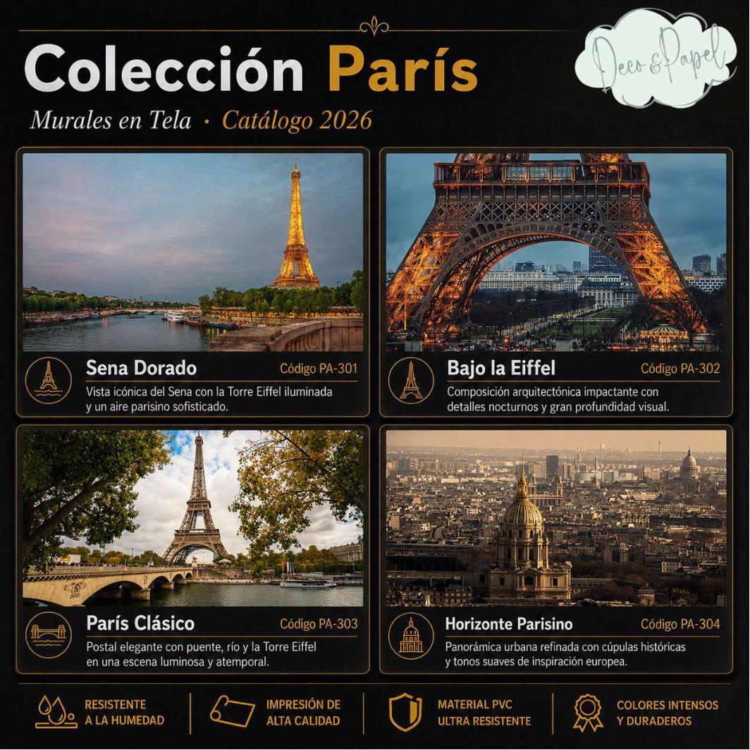 Mural en Tela PVC – Colección París
