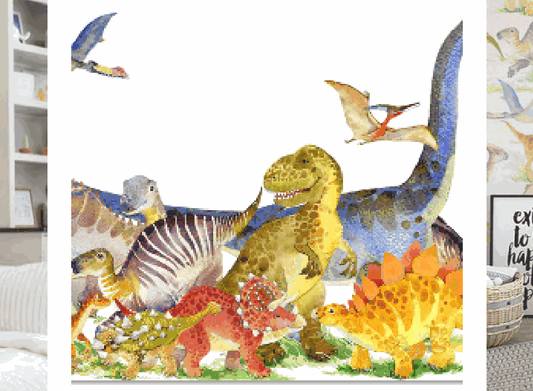 Dino Watercolor