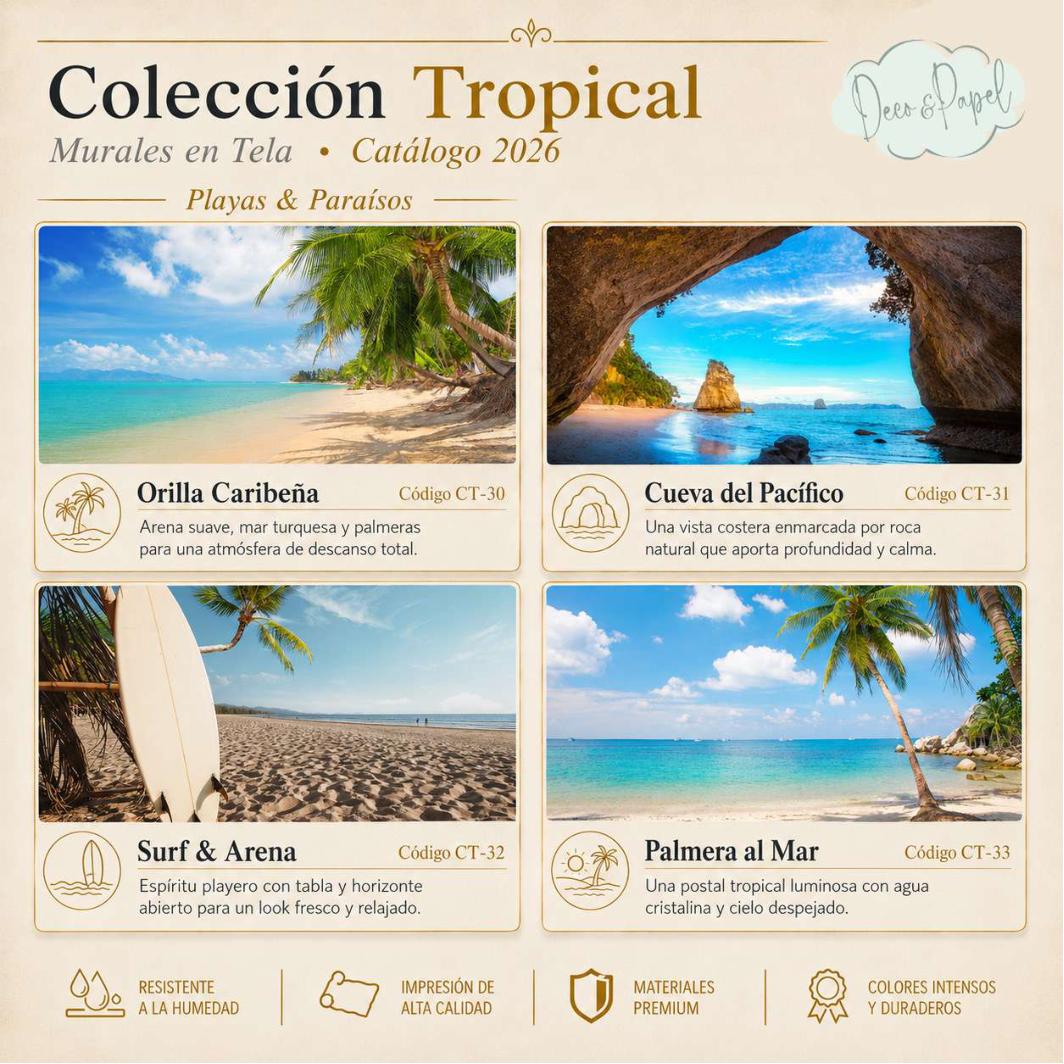 Mural en Tela PVC – Colección Tropical